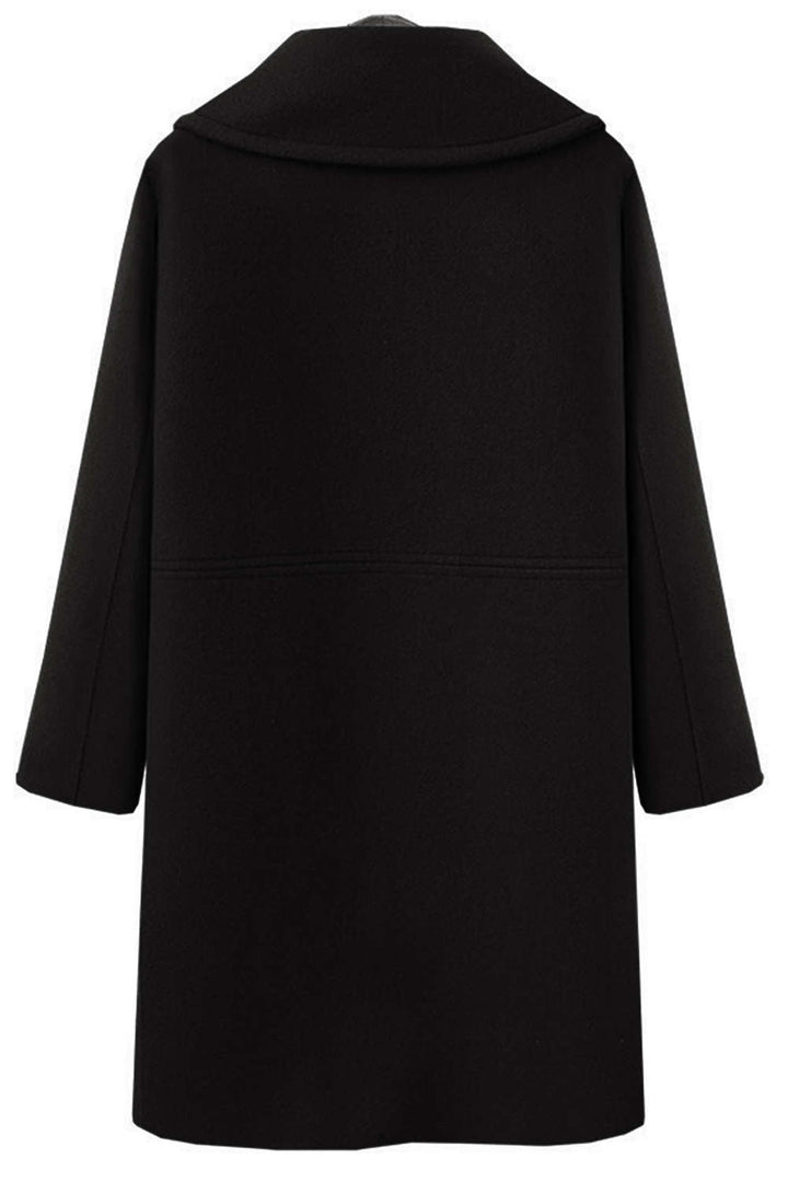 Levoire | Manteau Long en Laine à Revers Simple