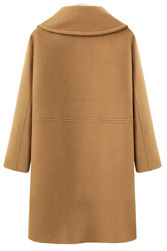 Levoire | Manteau Long en Laine à Revers Simple