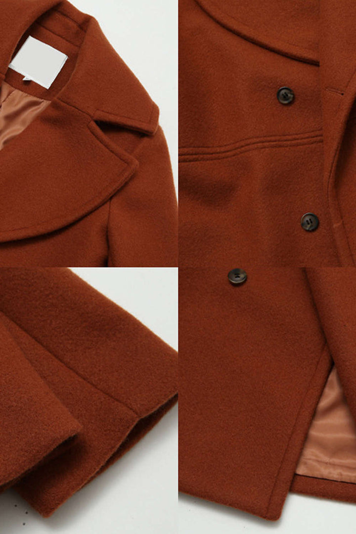 Levoire | Manteau Long en Laine à Revers Simple