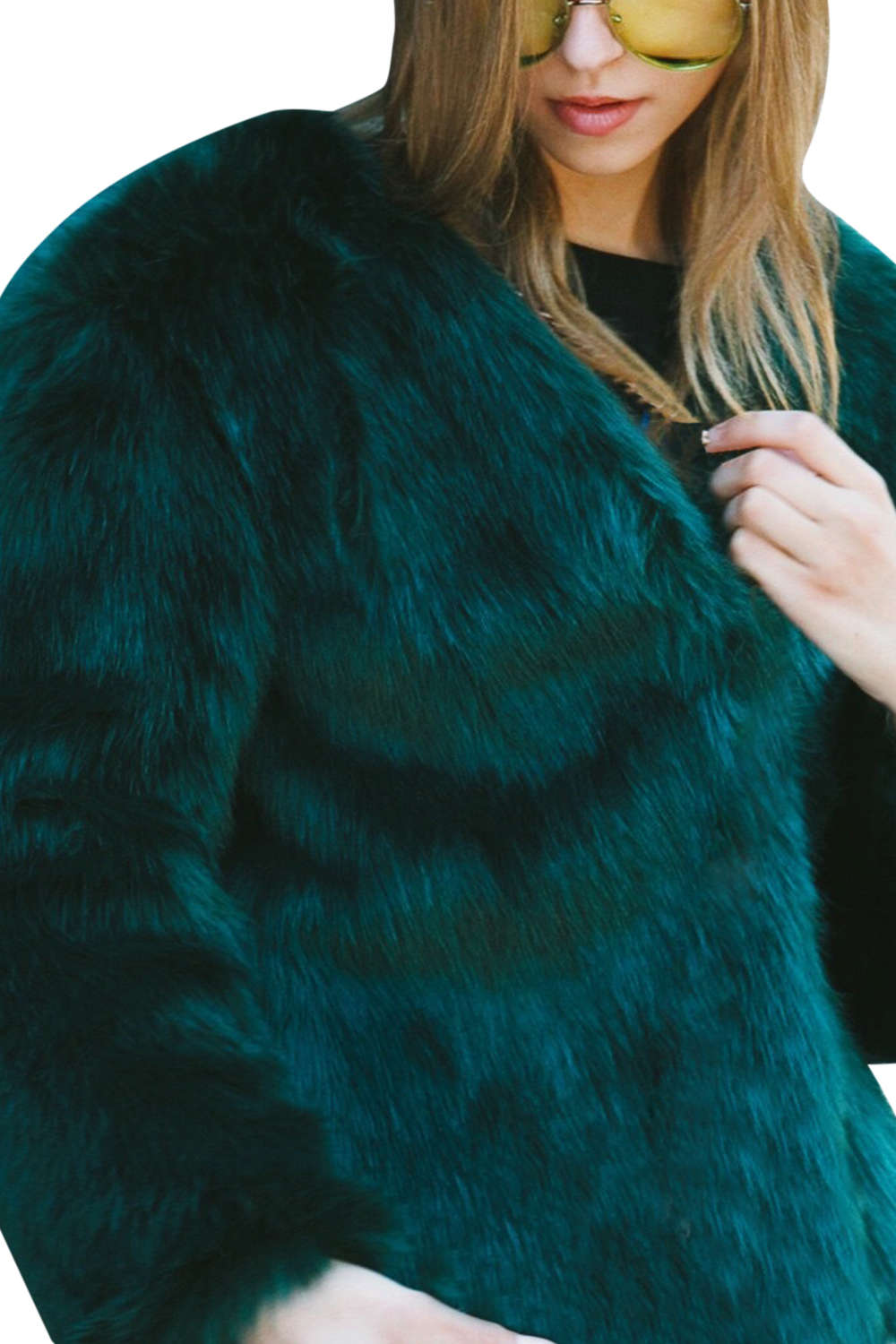 Levoire | Manteau court en fausse fourrure pour femmes