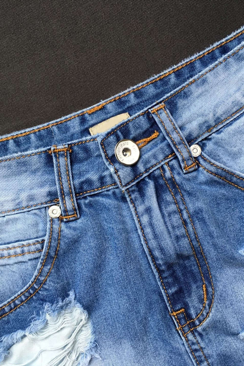 Levoire | Jupe en denim mini taille haute