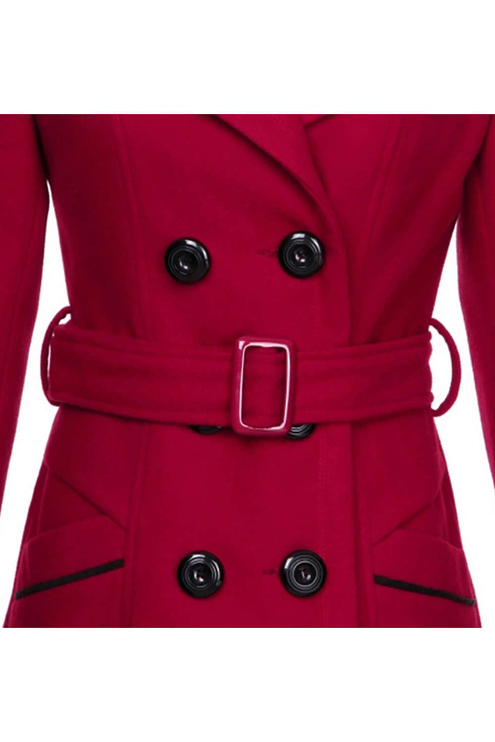 Levoire | Manteau en mélange à double boutonnage pour femmes