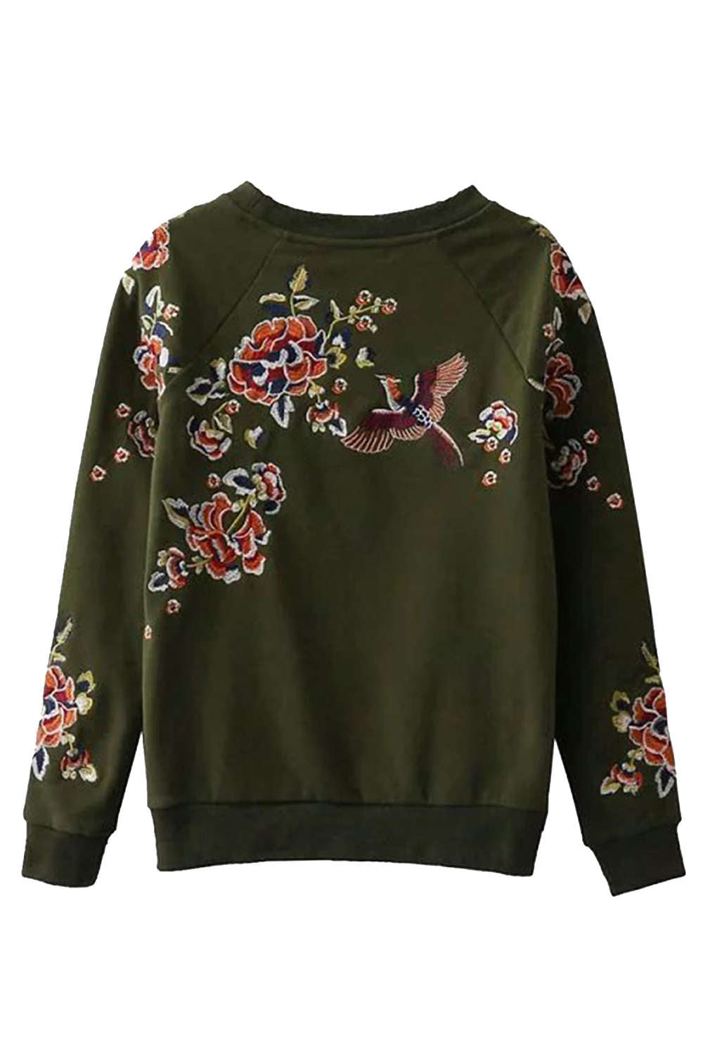 Levoire | Sweat-shirt à col rond floral brodé