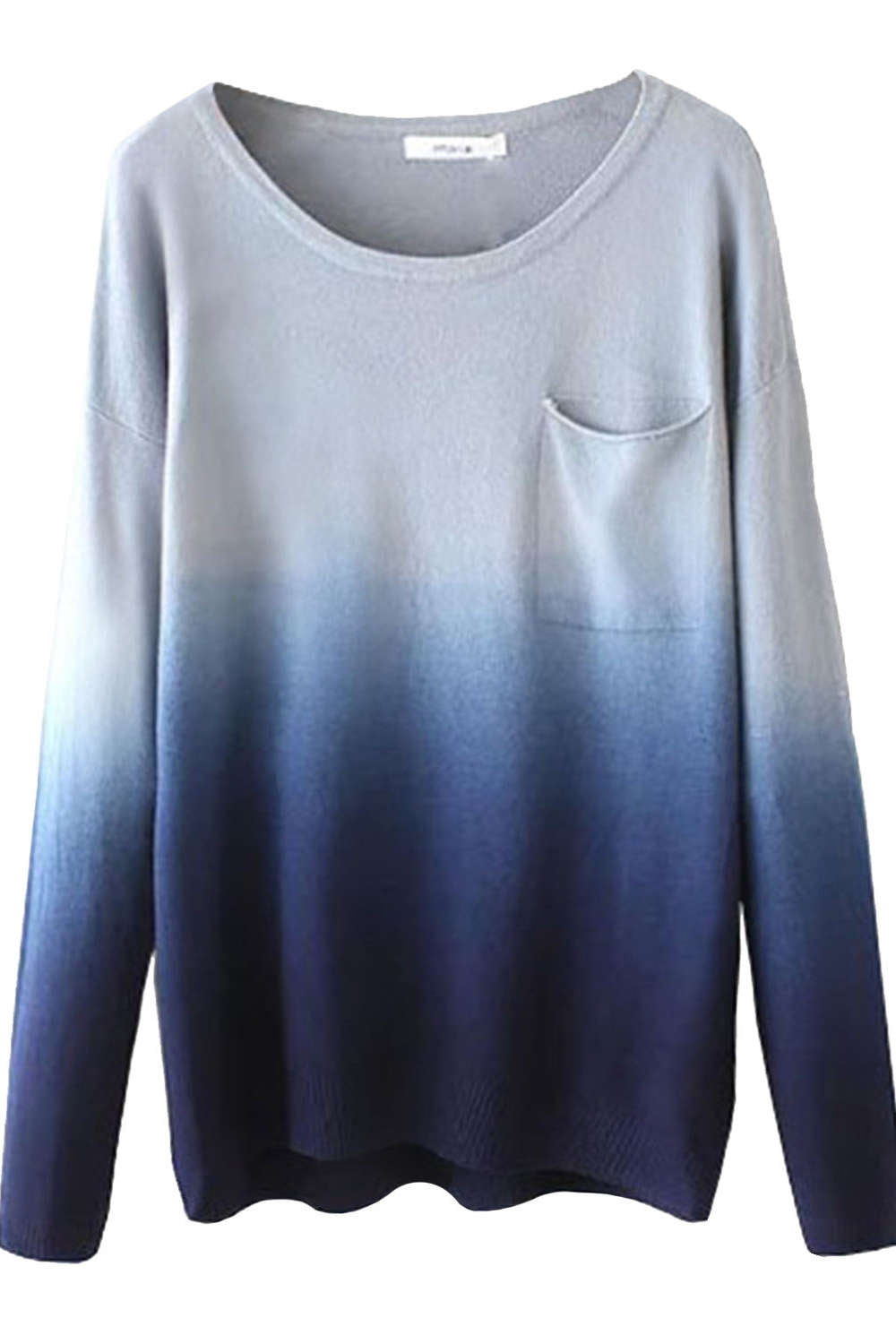 Levoire | Pull Gradient En Maille Fino Bleu Taille unique