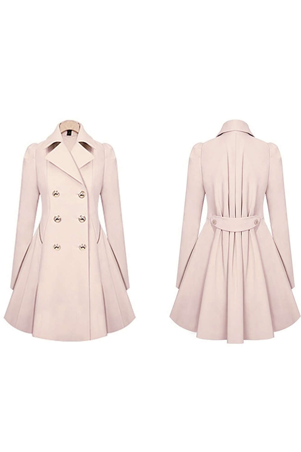Levoire | Manteau trench doudoune double boutonnage pour femmes
