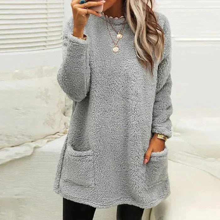 Levoire | Chaud & Confortable Tricot De Récolte De Vin Gris