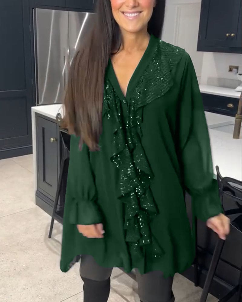 Levoire | Blouse Avec Volants Dans Une Coupe Élégante