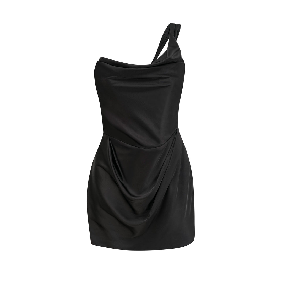 Levoire | Mono Épaule Corset Mini Robe