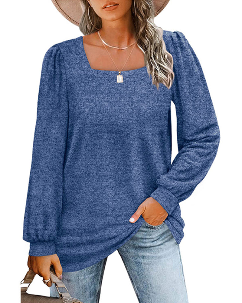 Levoire | T-shirt à manches longues élégante Bleu