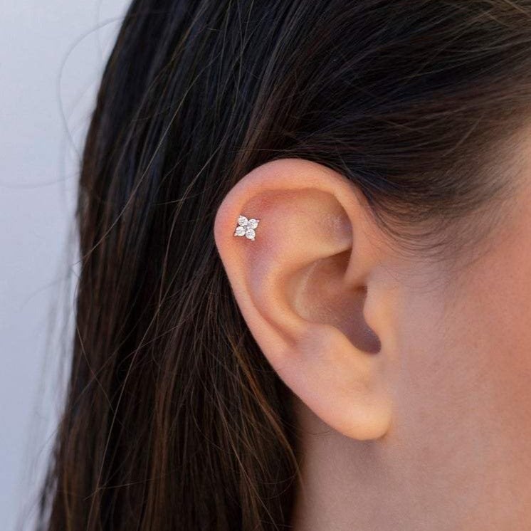 Levoire | Boucles D'Oreilles Kukka Argent ensemble de 3 paires