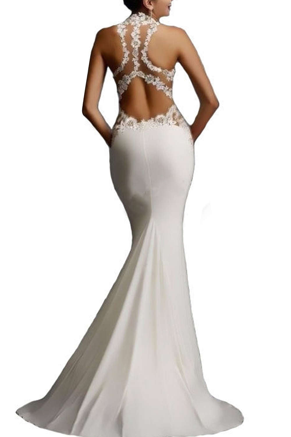 Levoire | Robe de soirée en corsage en dentelle sans manches
