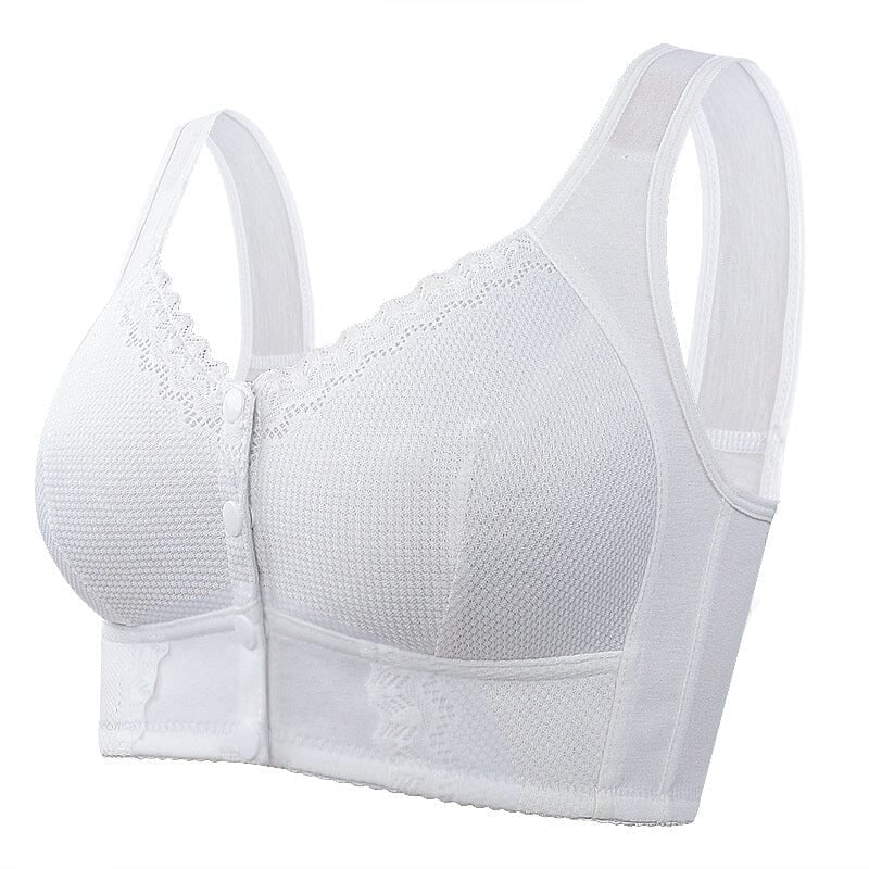 Levoire | Confort Soutien Gorge Avec Fermeture Avant Blanc