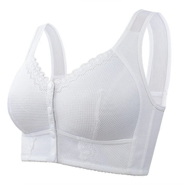Levoire | Confort Soutien Gorge Avec Fermeture Avant Blanc