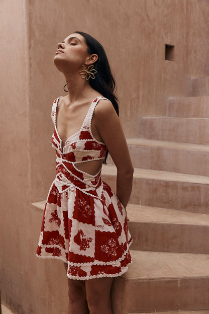 Levoire | Robe D'été Élégante Pour Femme - Rouge Rouge