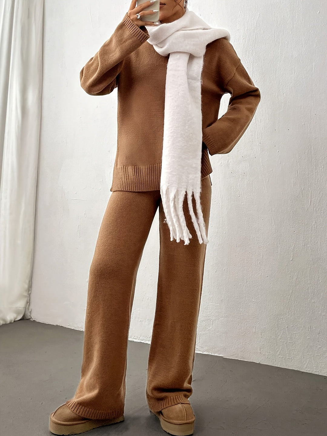Levoire | Ensemble en tricot côtelé