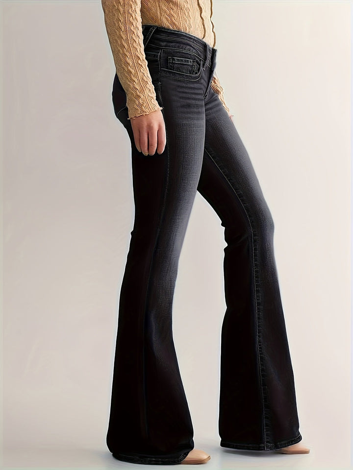 Levoire | Pantalon En Jean Élargi Confortable À Double Boutonnage