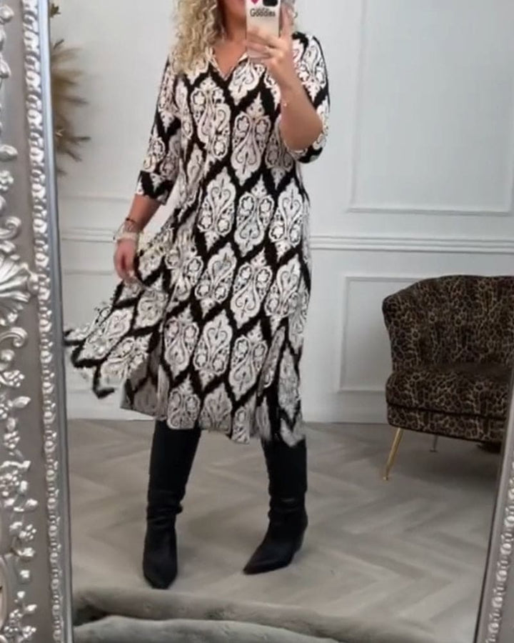 Levoire | Robe Élégante Avec Des Fentes Latérales Chic