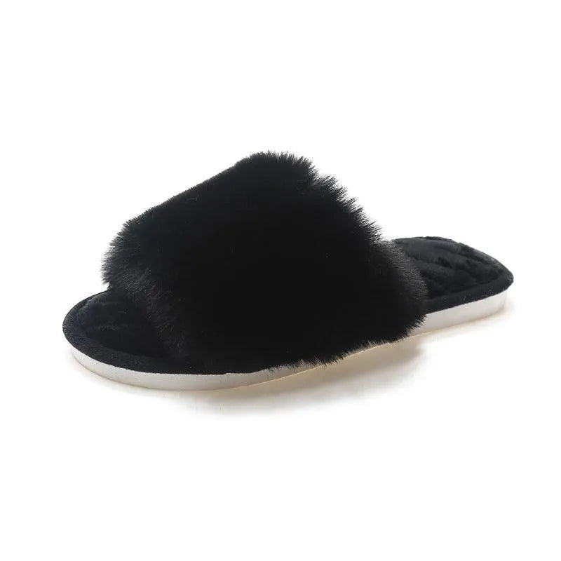 Levoire | Chaussure plate en coton chaude Noir
