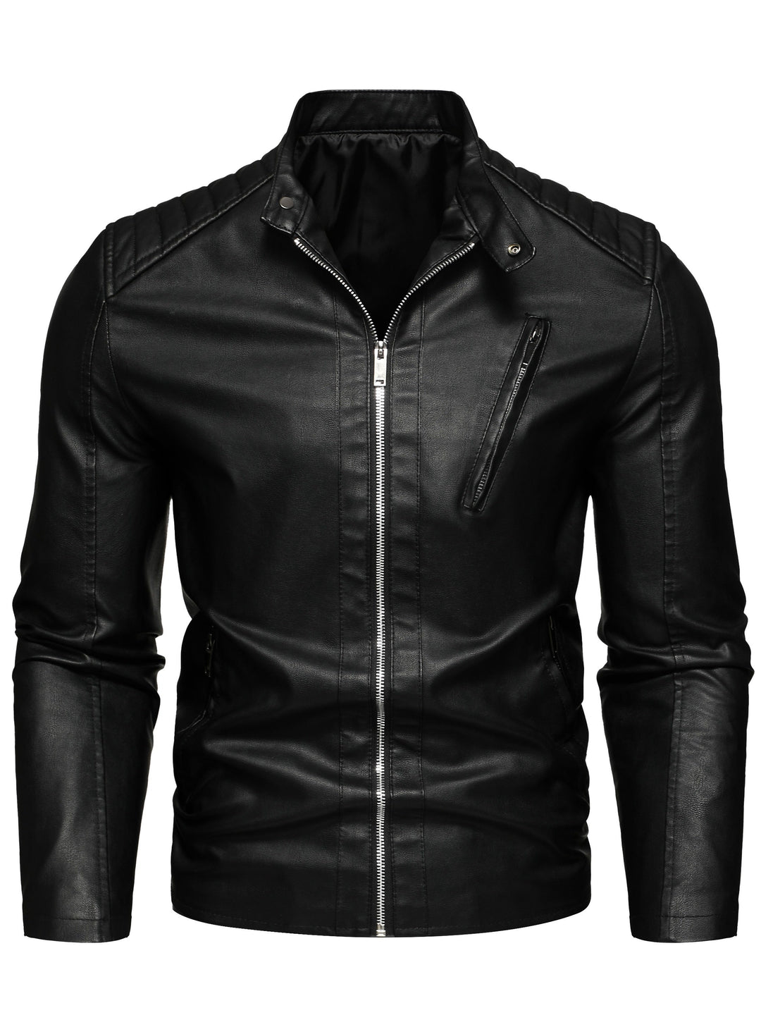 Levoire | Veste en cuir Élégante Noir