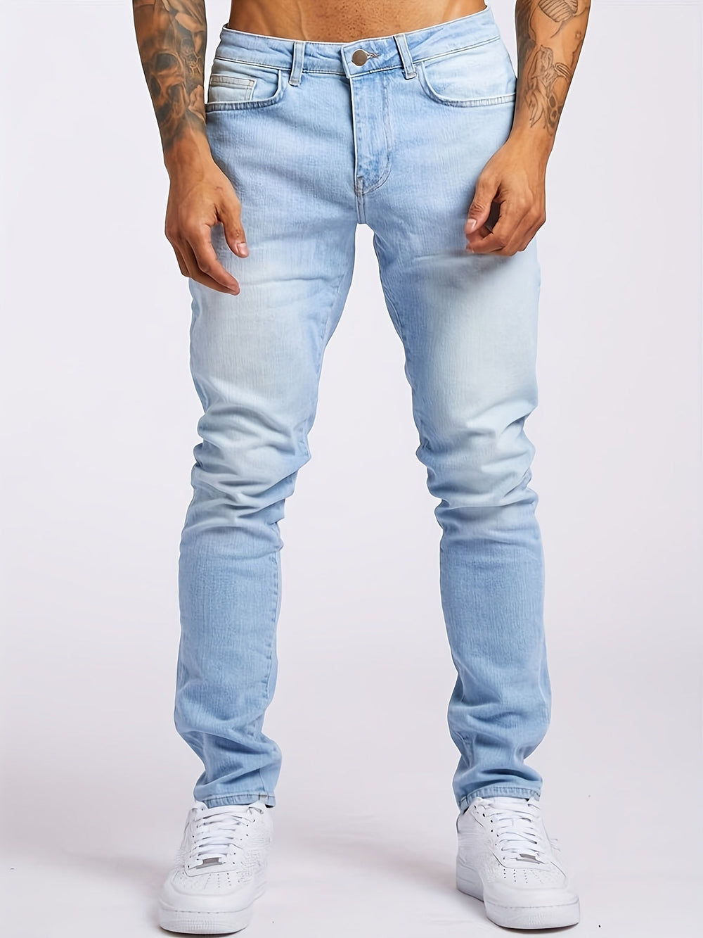 Levoire | Pantalons En Denim Stretch Rennon Slim Fit Pour Hommes