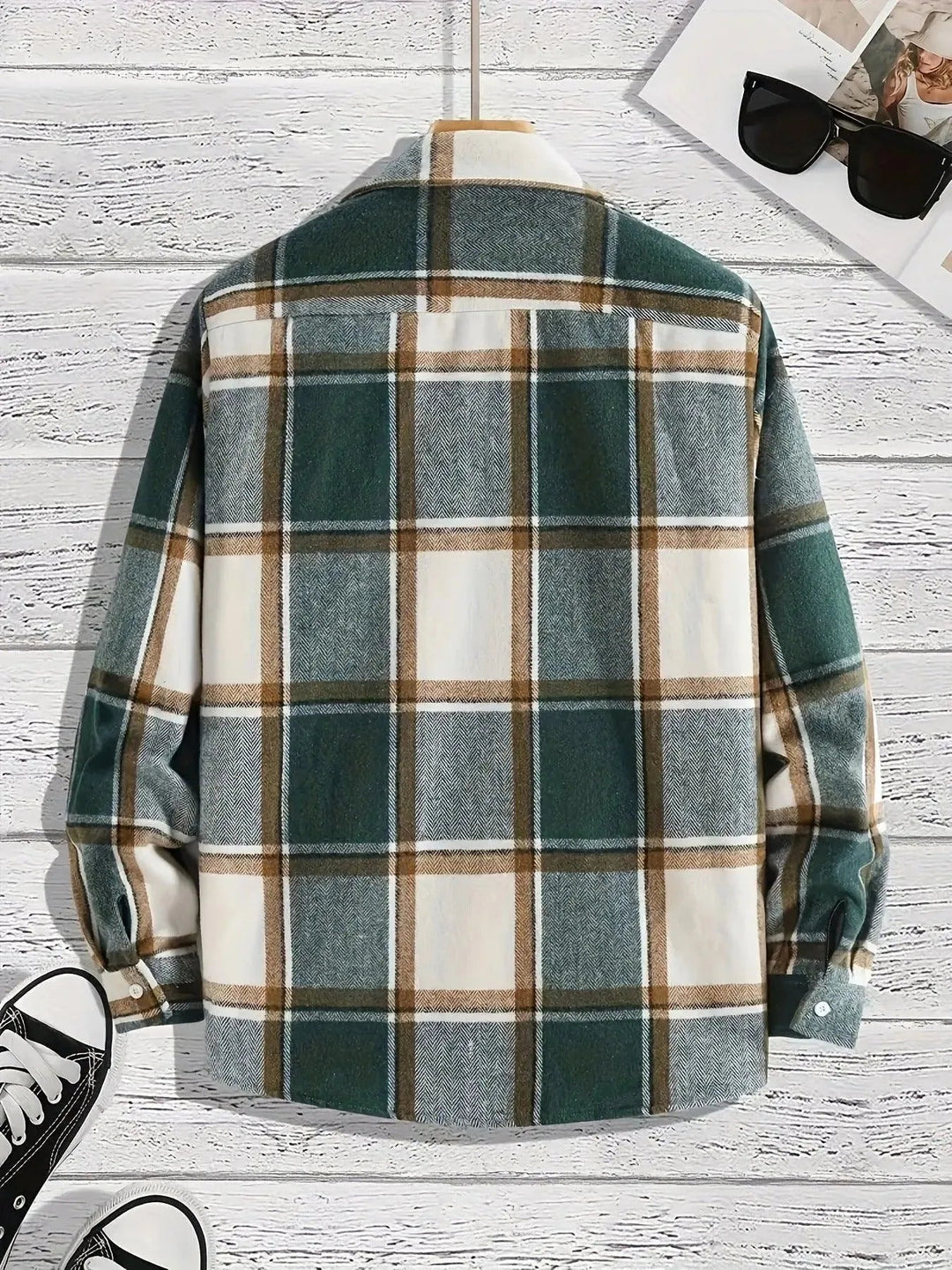 Levoire | Veste à carreaux décontractée polyvalente