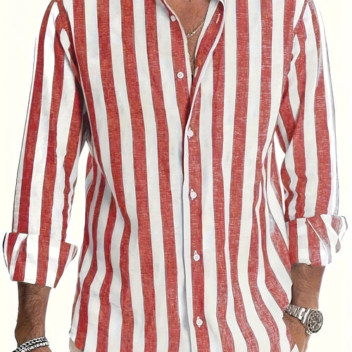 Levoire | Chemise À Manches Longues Rayée Pour Homme