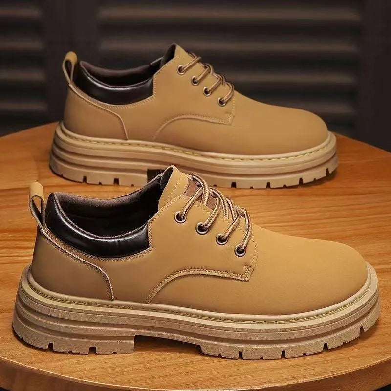 Levoire | Chaussures en cuir pour hommes avec plateforme – Style durable et confort garanti