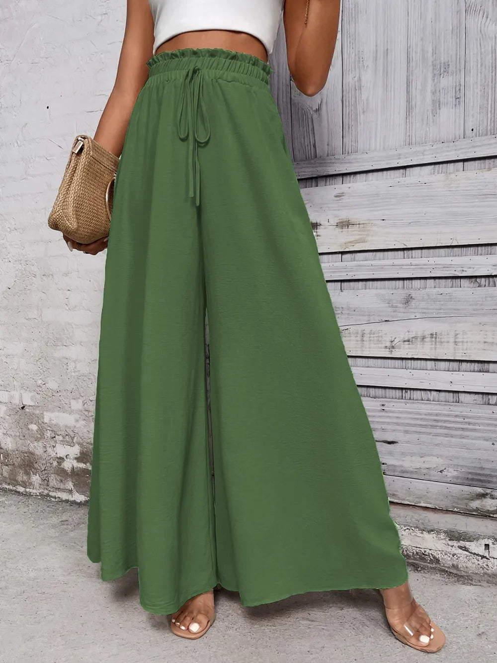 Levoire | Honey Tied Pantalon Large Taille Haute