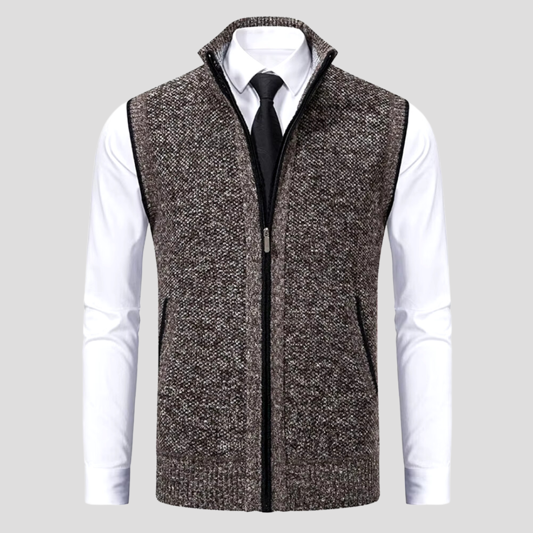 Levoire | Gilet homme intemporel pour toutes les saisons braun