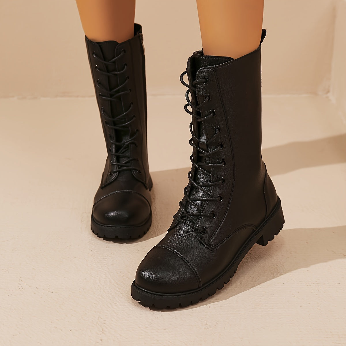 Levoire | Bottes Élégantes Pour Femmes Avec Lacets Et Fermeture Éclair