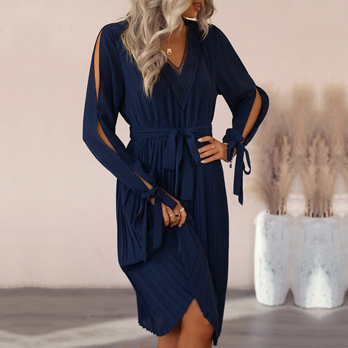 Levoire | Robe Midi Avec Découpes Aux Manches