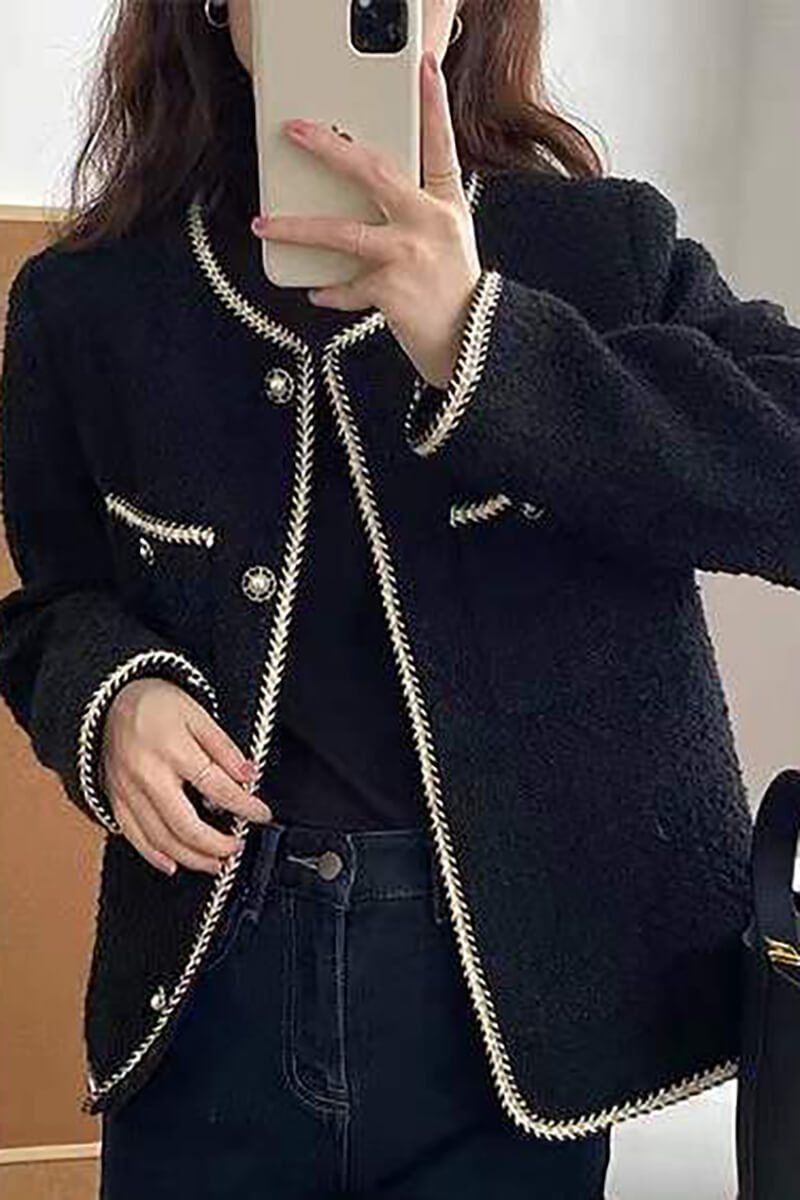 Levoire | Veste En Tweed Brodée En Plusieurs Couleurs Noir