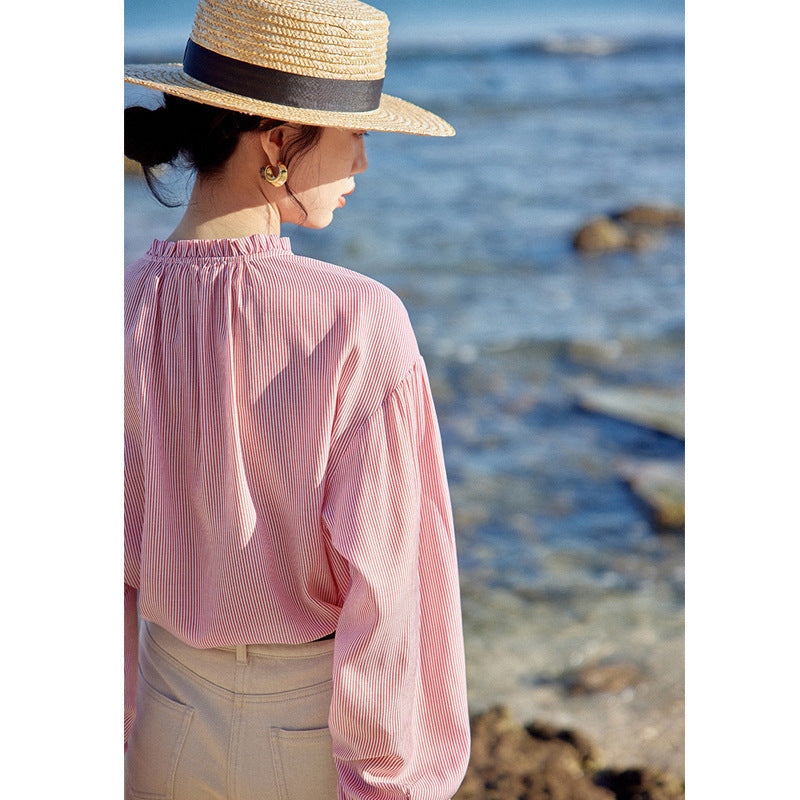 Levoire | Blouse Rayée Élégante