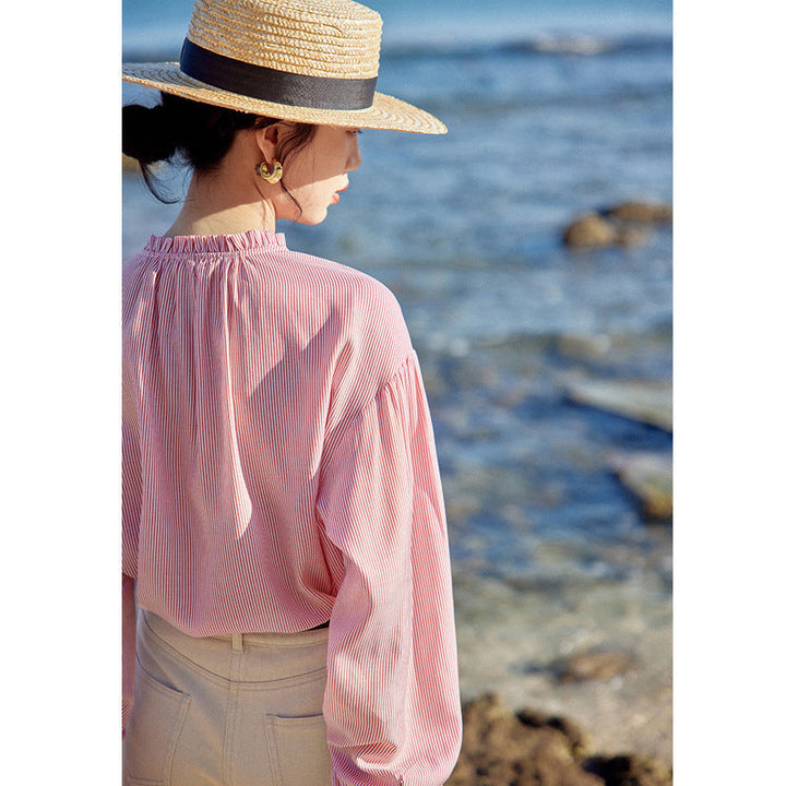 Levoire | Blouse Rayée Élégante