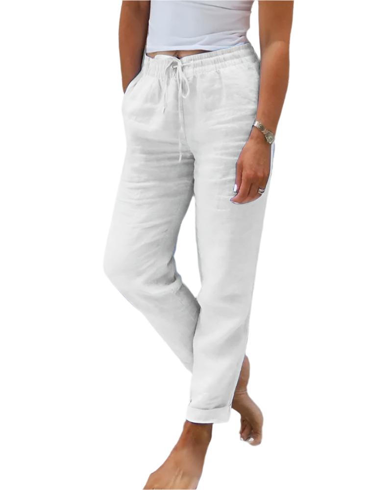 Levoire | Pantalons Rentot Pour Femmes Blanc