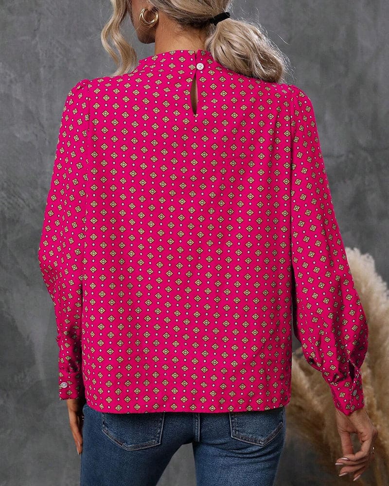 Levoire | Blouse Style Vintage Avec Imprimés