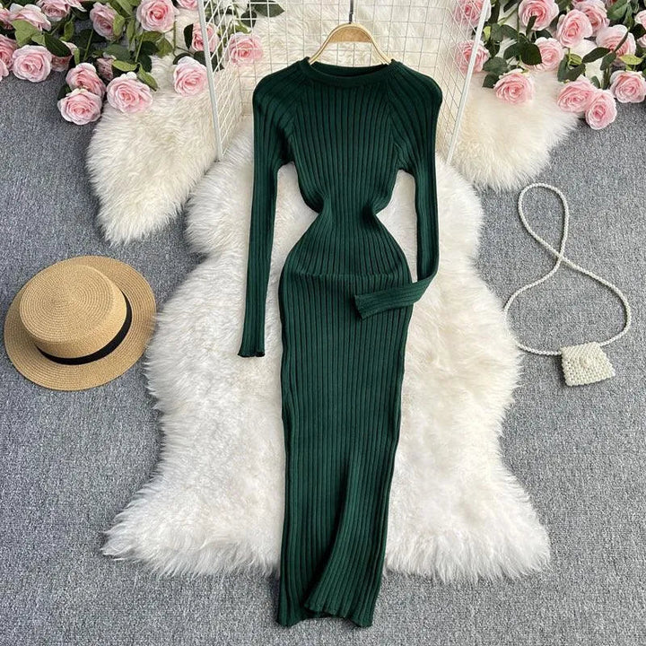 Levoire | Robe sexy Enganched Vert foncé Taille moyenne