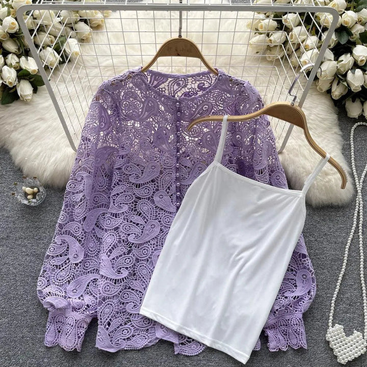 Levoire | Chemisier femme à col rond Lila Une taille