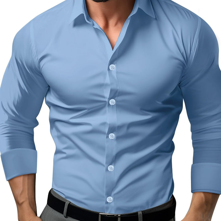 Levoire | Slim Fit Uni Chemise En Coton