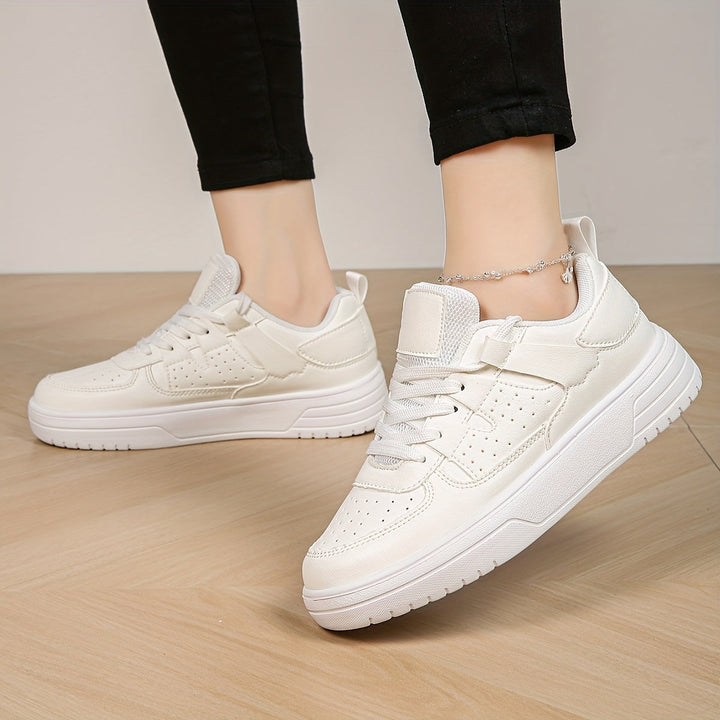 Levoire | Baskets Pour Femmes Avec Couleur Contrastante Blanc
