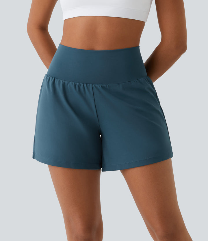 Levoire | Short De Yoga 2-En-1 Taille Haute