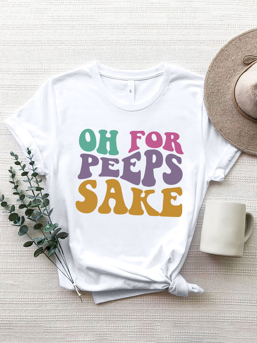 Levoire | OH FOR THE WORLD T-shirt col rond Blanc