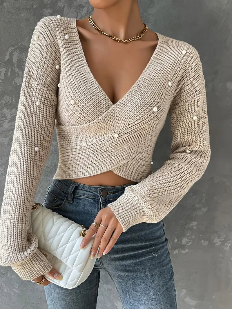 Levoire | Pull Avec Croix De Perles