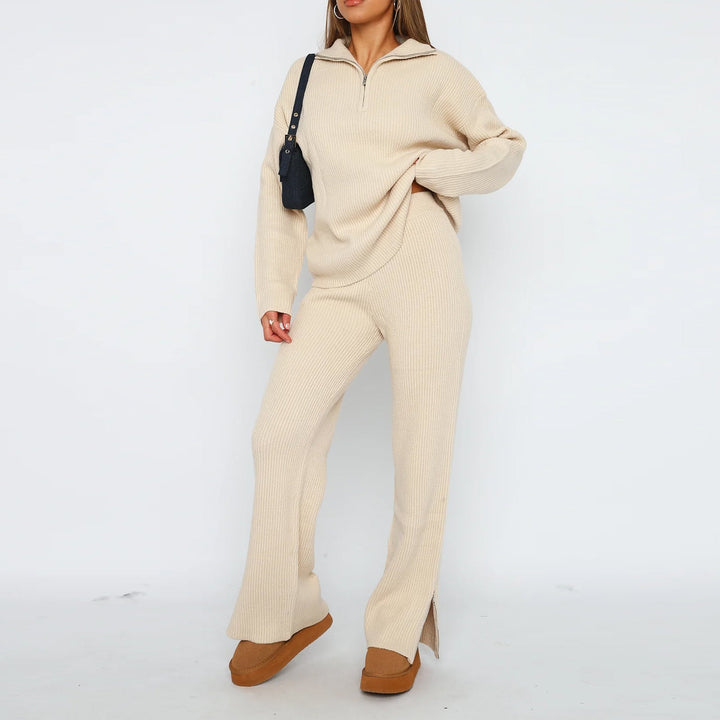 Levoire | Ensemble De Jogging Luxueux Et Confortable Pour Femmes Avec Fermeture Éclair