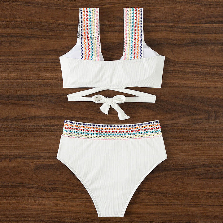 Levoire | Bikini Avec Des Bretelles Croisées Et Taille Haute
