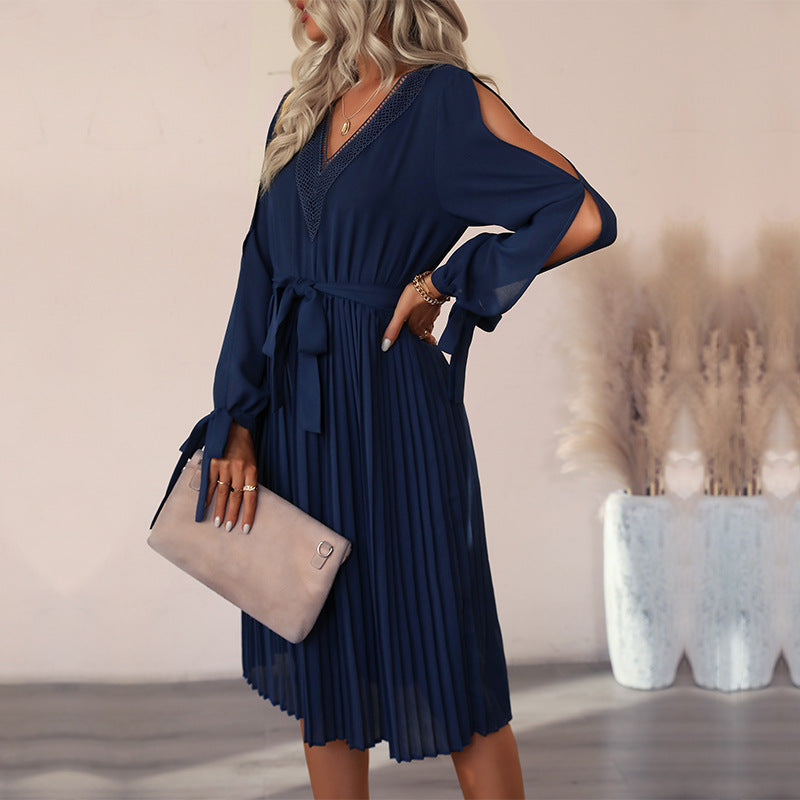Levoire | Robe Midi Avec Découpes Aux Manches