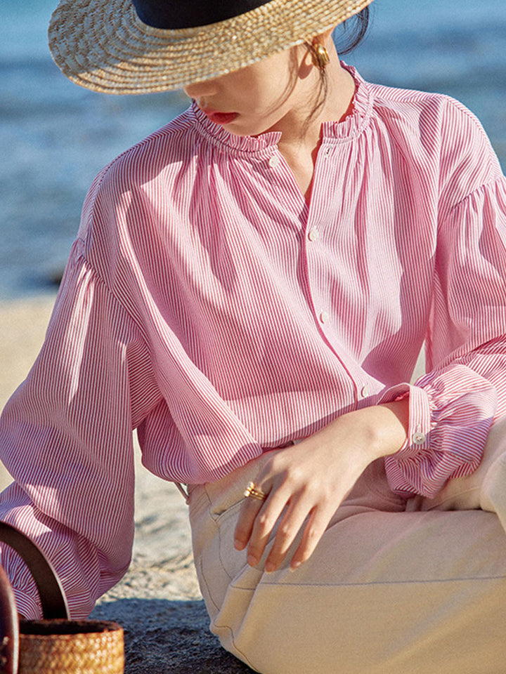 Levoire | Blouse Rayée Élégante L