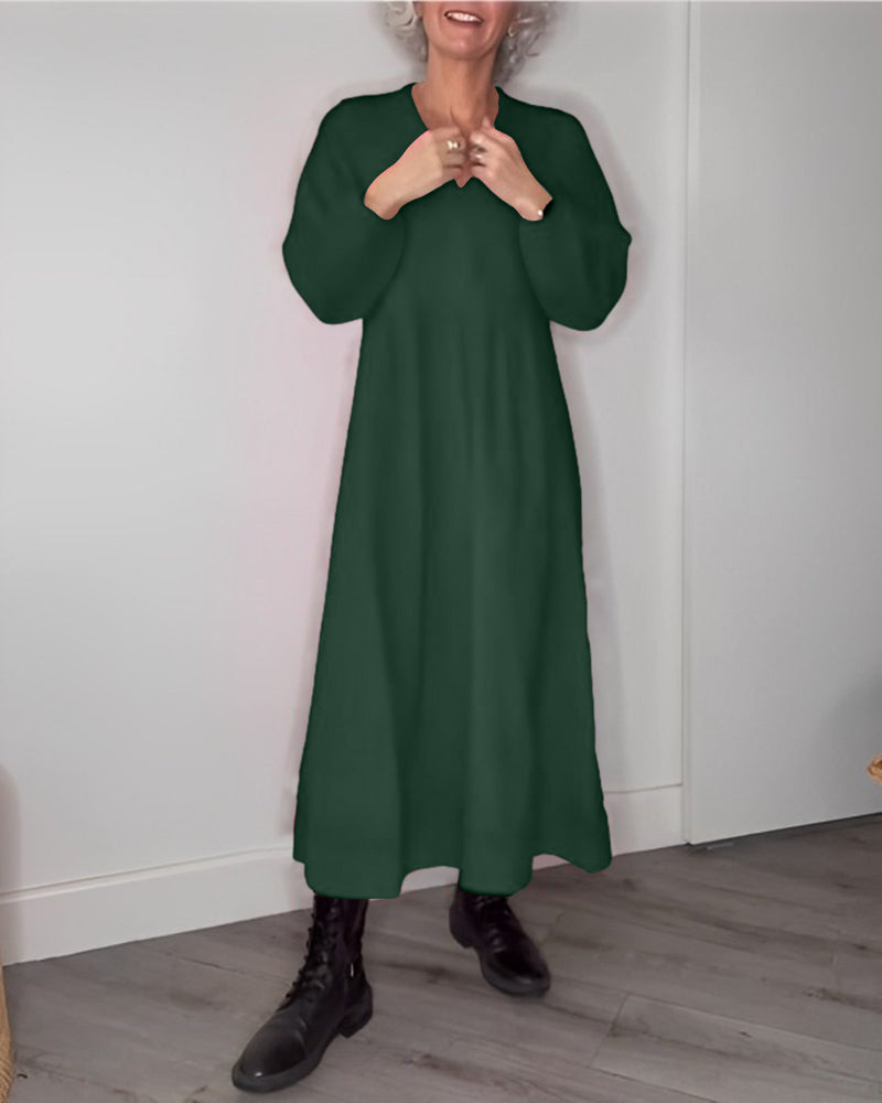 Levoire | Robe élégante à manches longues Vert