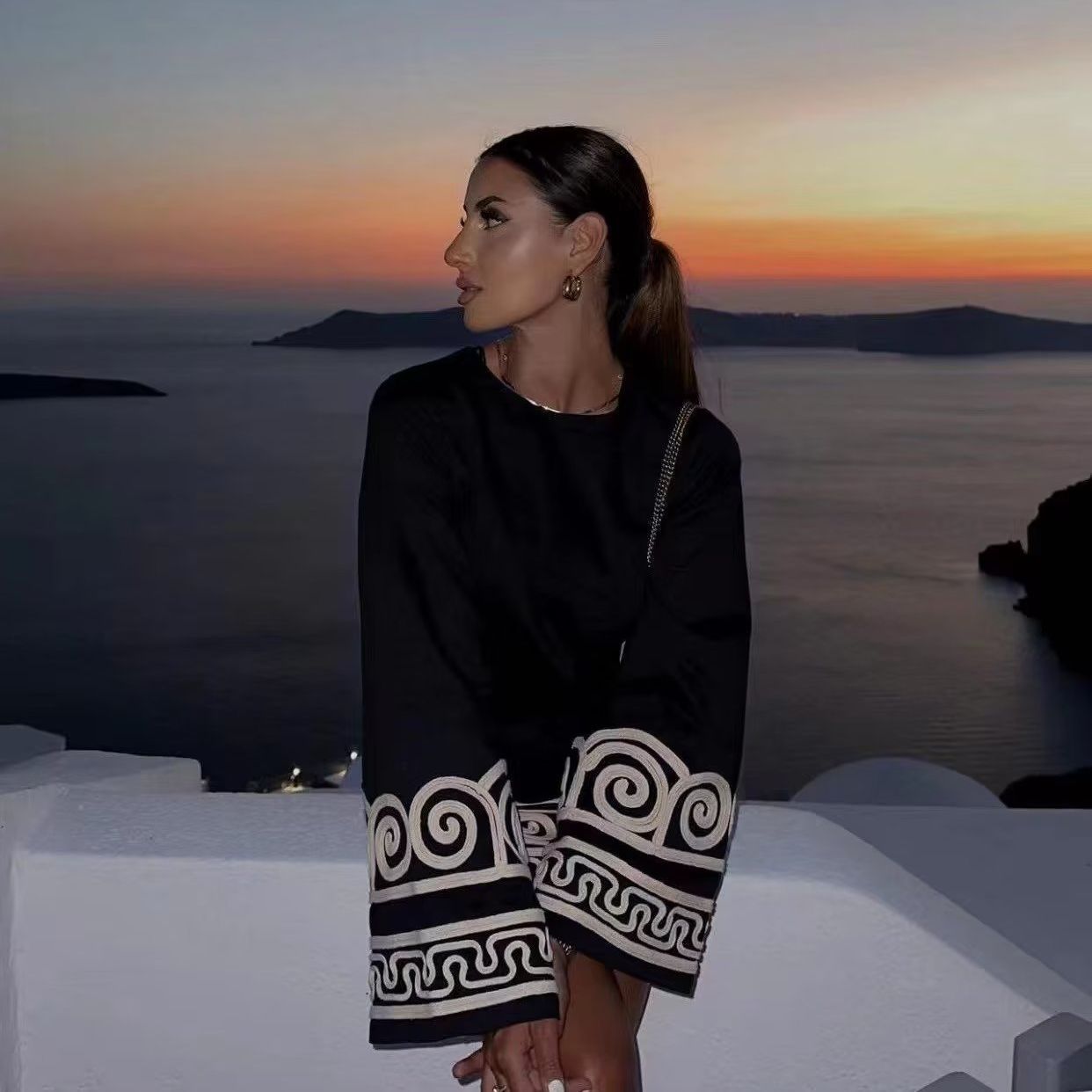 Levoire | Robe À Manches Courtes Avec Manches Longues