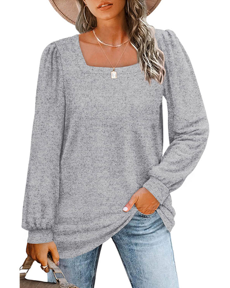 Levoire | T-shirt à manches longues élégante Gris
